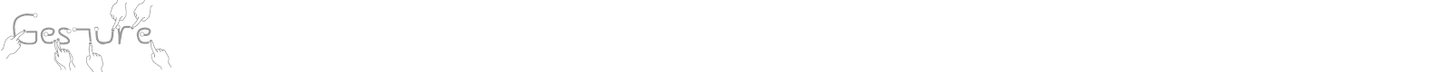 Gesture font preview